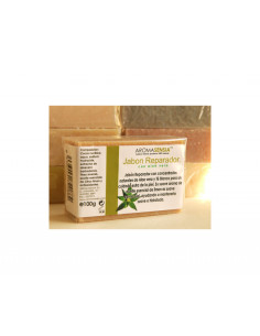 Jabon reparador de aloe vera y te blanco 100 g Aromasensia
